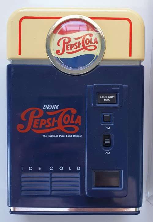 VINTAGE - ORIGINAL PEPSI JUKE BOX LOOK TRANSMITTER & COKE STAPLER IN ORIGINAL PACKAGING